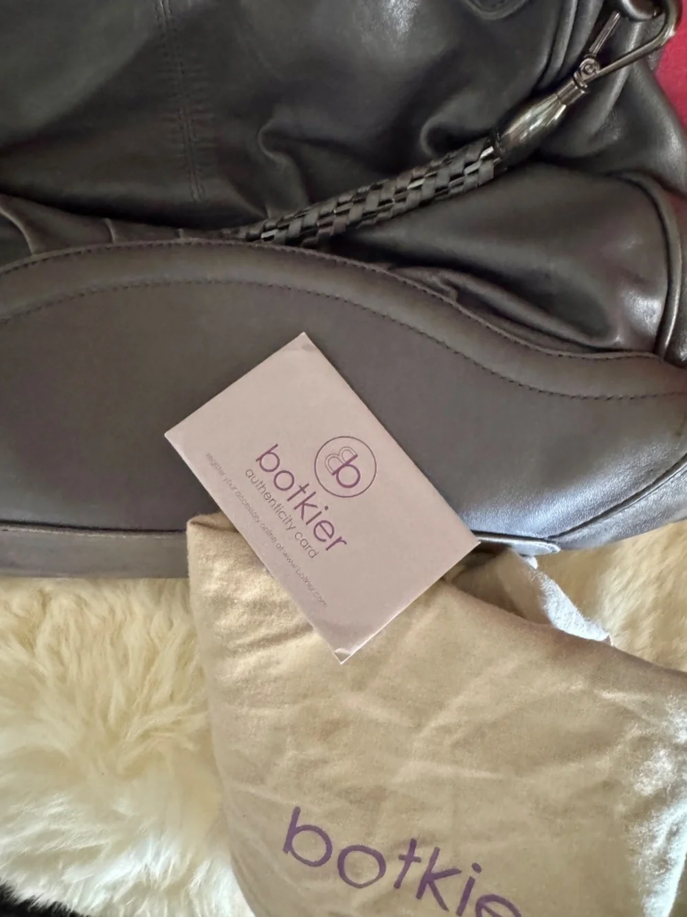 BOTKIER Slouch Hobo Bag RARE gray blue Gossip Girl era Indie Sleaze purse